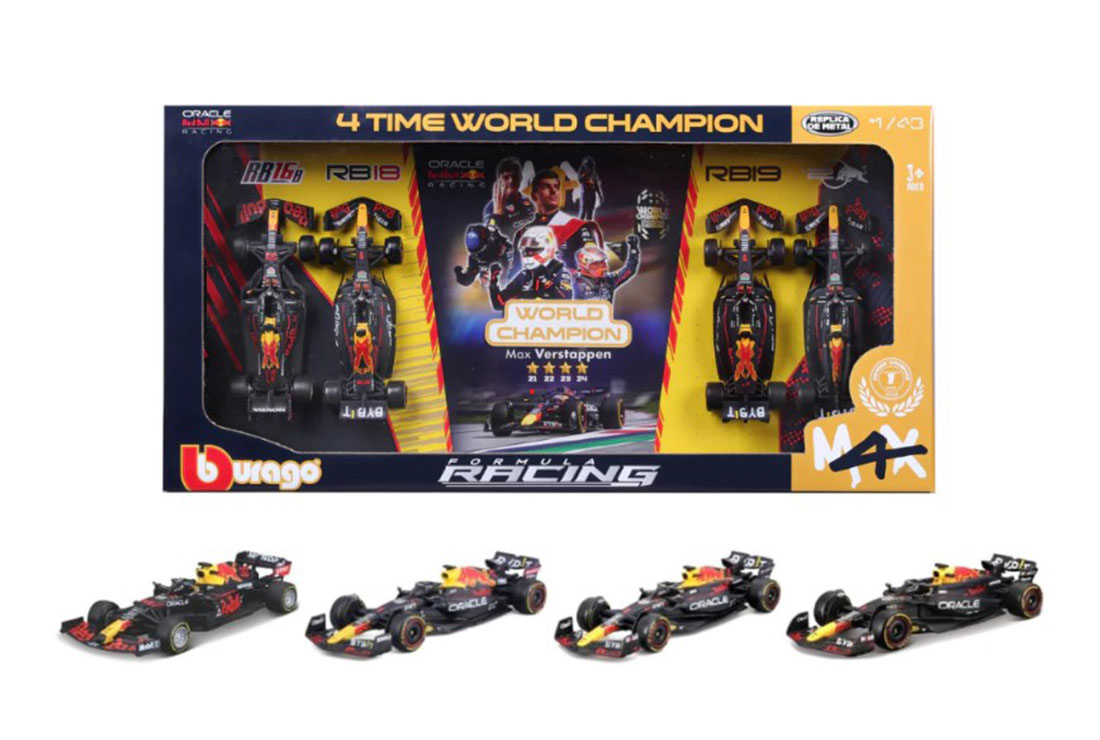 Coffret Verstappen red Bull (RB16B RB18 RB19 RB20)