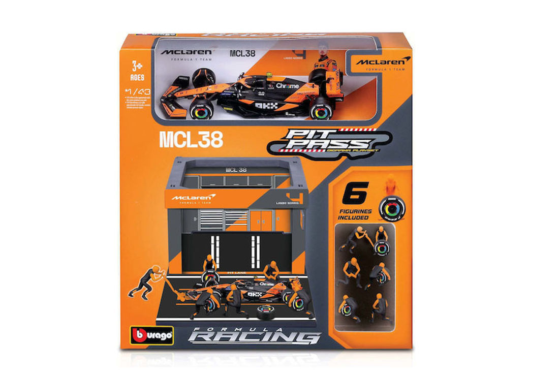 Coffret diorama garage pit-stop Mclaren MCL38
